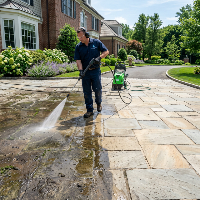 Détachage Façade Haute Pression à Ploemeur